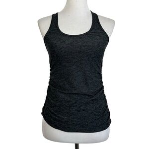 Beyond Yoga Beyond The Bump Spacedye Ruched Maternity Tank Top Sz XS Gray